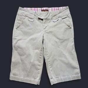 Y2K Be bop tan low rise capris